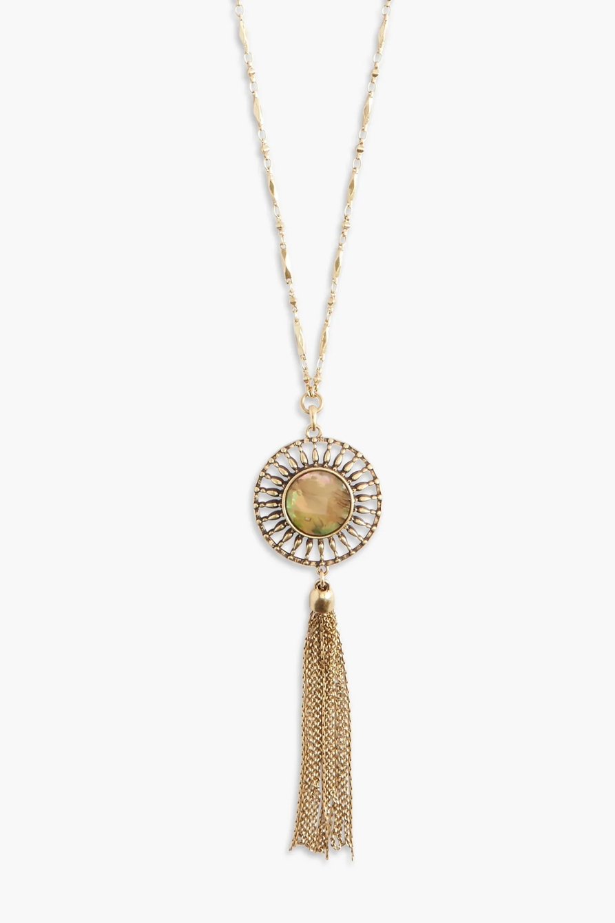 FRINGE REVERSIBLE PENDANT NECKLACE, image 3