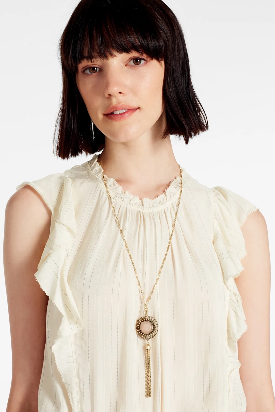 FRINGE REVERSIBLE PENDANT NECKLACE, image 5