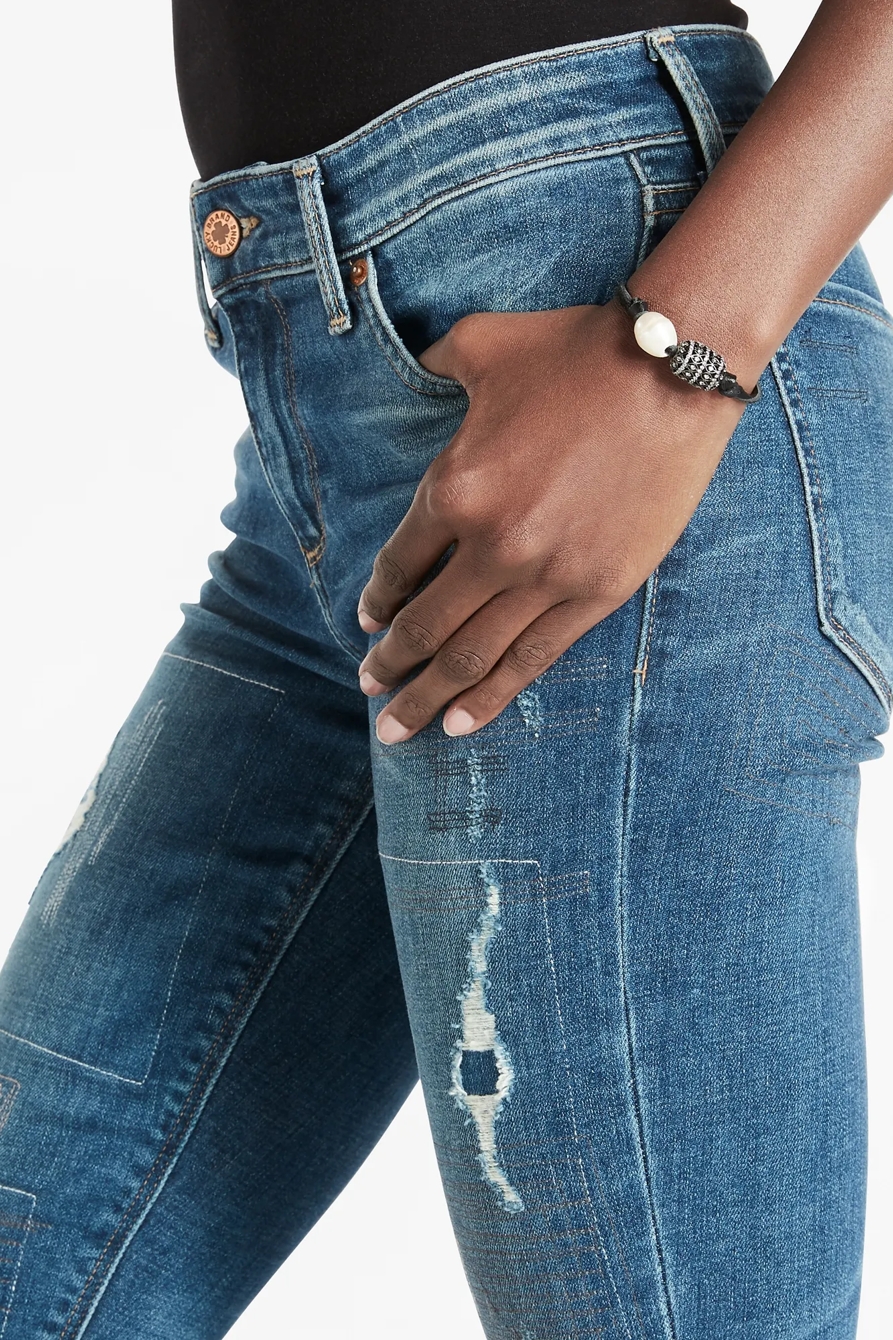 PEARL LEATHER BRACELET, image 2