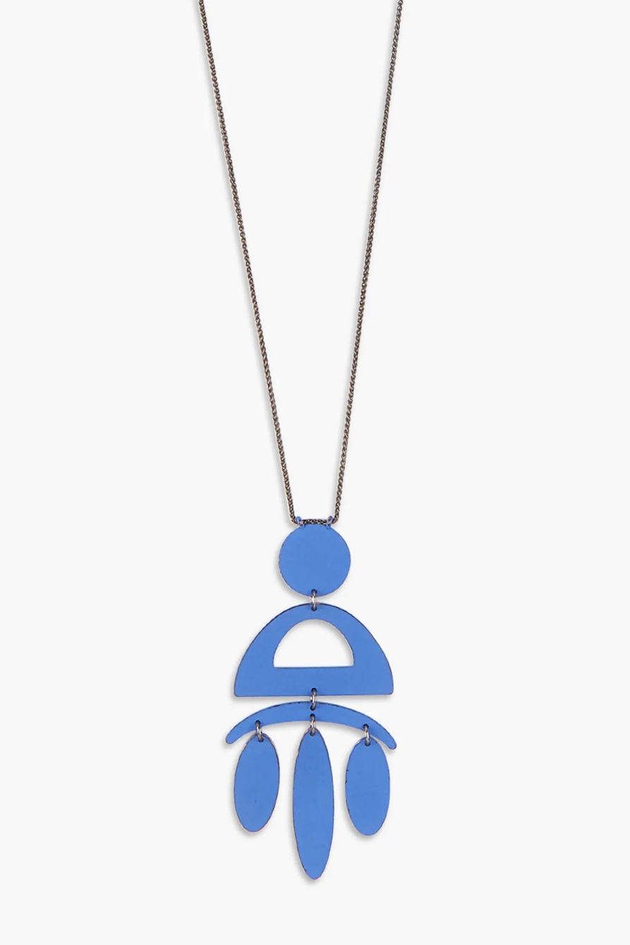 BLUE PAINTED NECKLACE, image 3