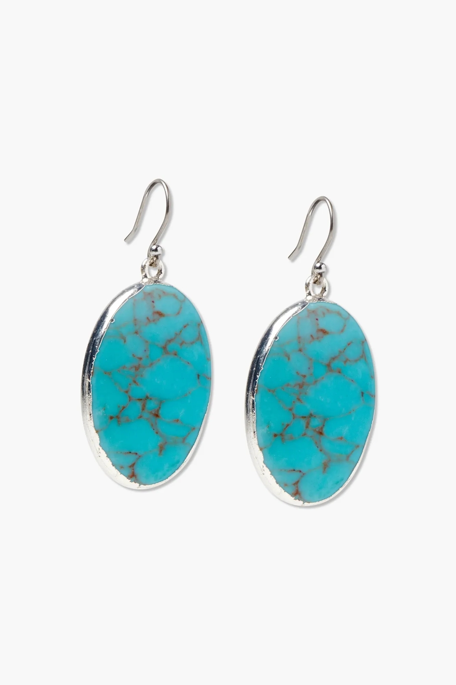 TURQUOISE DROP EARRING, image 1