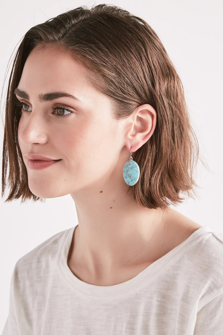 TURQUOISE DROP EARRING, image 2