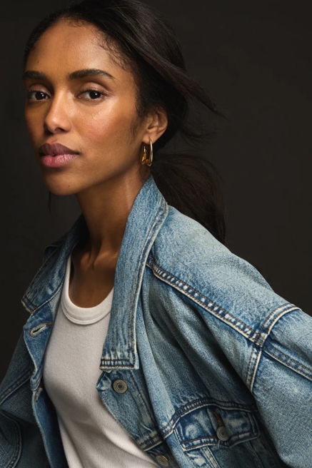 WAVY DROP HOOPS, image 2