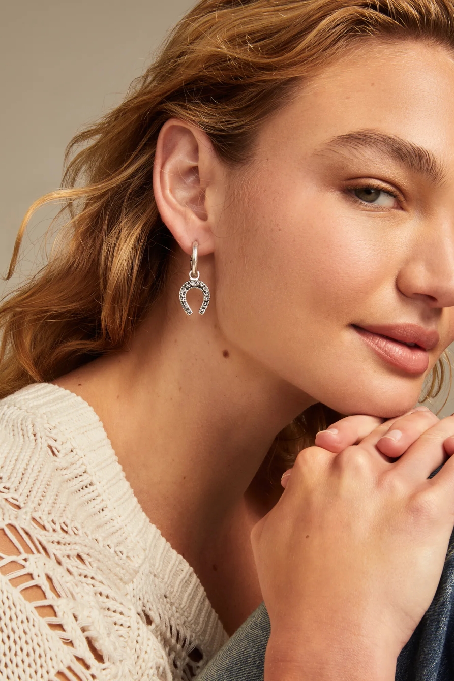 WESTERN DROP HOOP EARRING SET, image 2