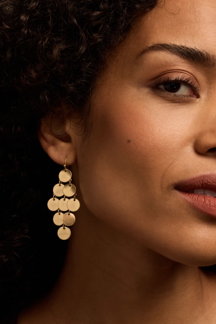 LARGE CHAINMAIL RHOMBUS EARRINGS, image 1