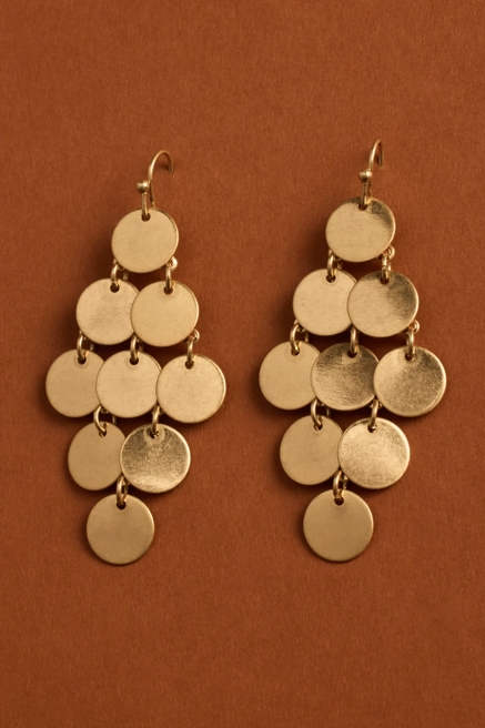 LARGE CHAINMAIL RHOMBUS EARRINGS, image 2