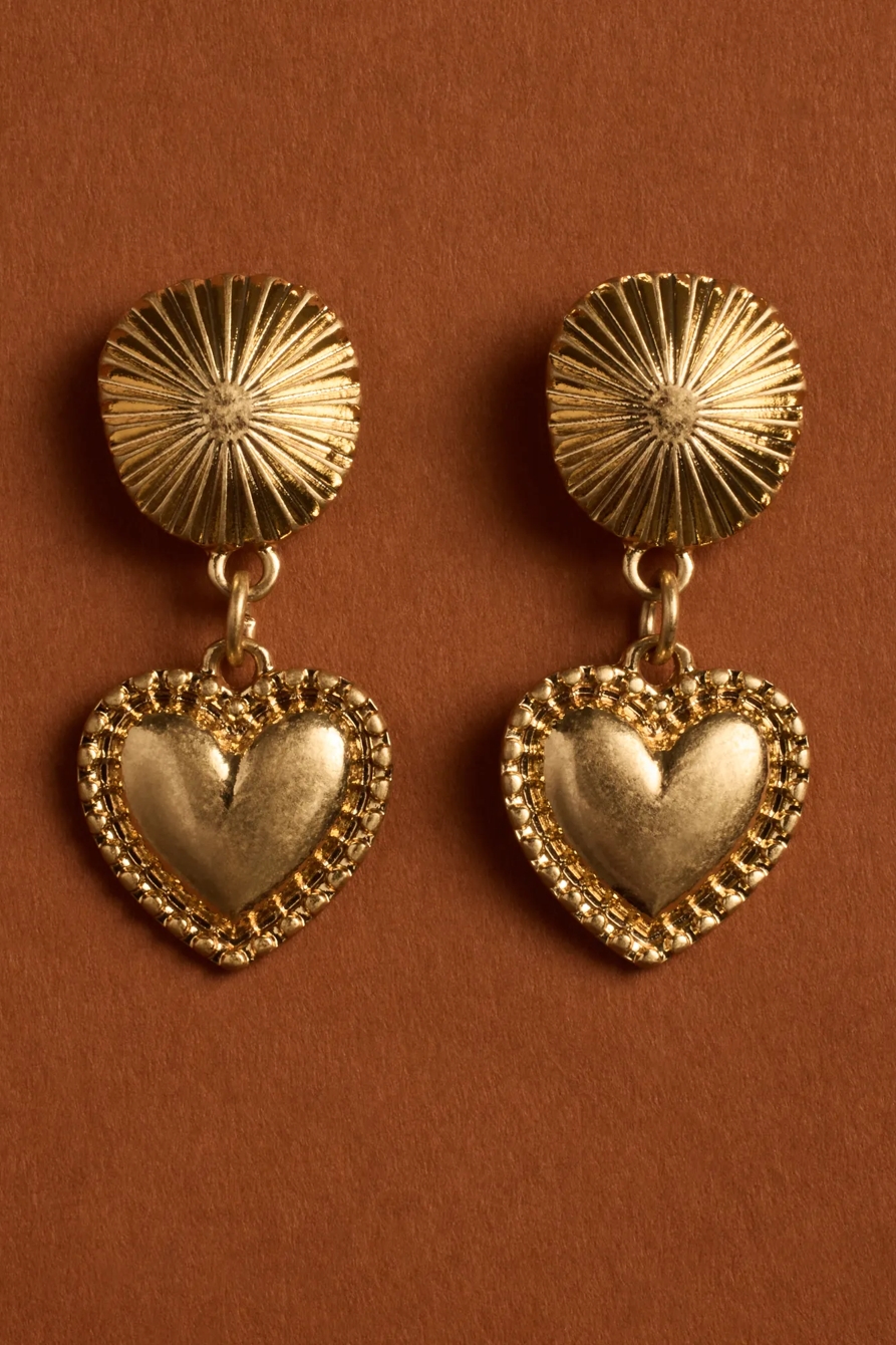 DANGLED HEART EARRINGS, image 2