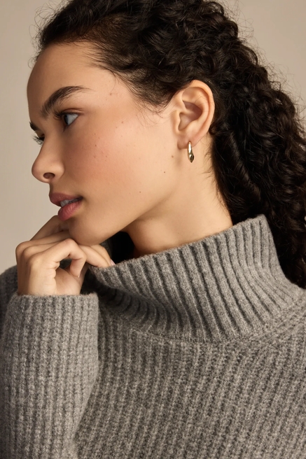 J SHAPE HOOP EARRING SET, image 2