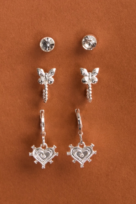 WHIMSICAL HOOP AND STUD SET, image 1