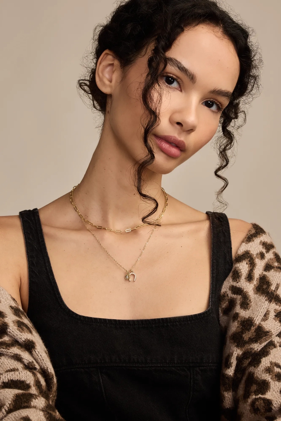 HORESHOE CHARM NECKLACE SET, image 2