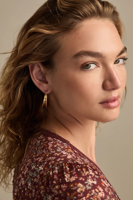 INVERTED HOOP EARRINGS, image 1