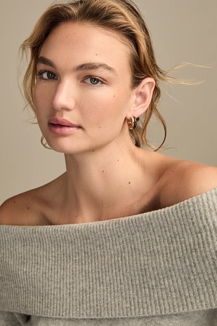 STONE AND METAL HOOP SET, image 2