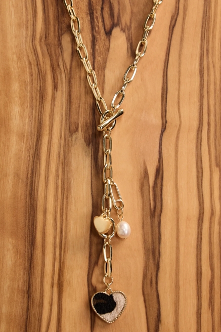 LEOPARD CHARM PENDANT NECKLACE, image 1