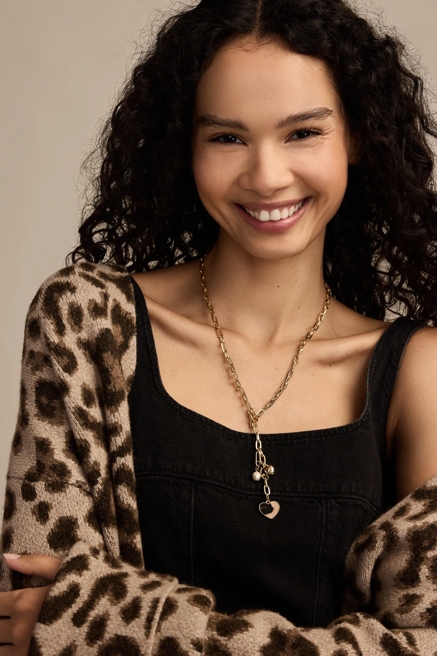LEOPARD CHARM PENDANT NECKLACE, image 2