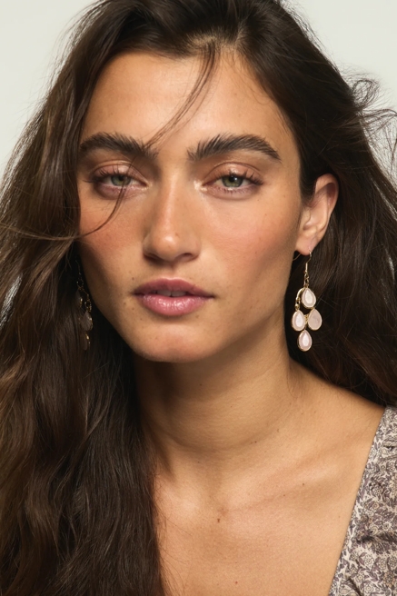 Gold Drop Earrings, image 1