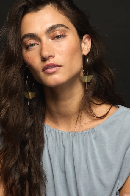 Circle Drop Earrings, image 1