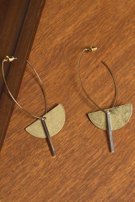 Circle Drop Earrings, image 2