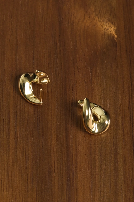 Gold Hoop Earrings, image 1