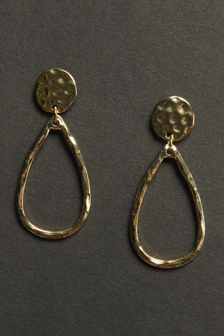 Teardrop Hoop Earrings, image 2