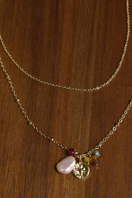 Layered Charm Necklace, image 1