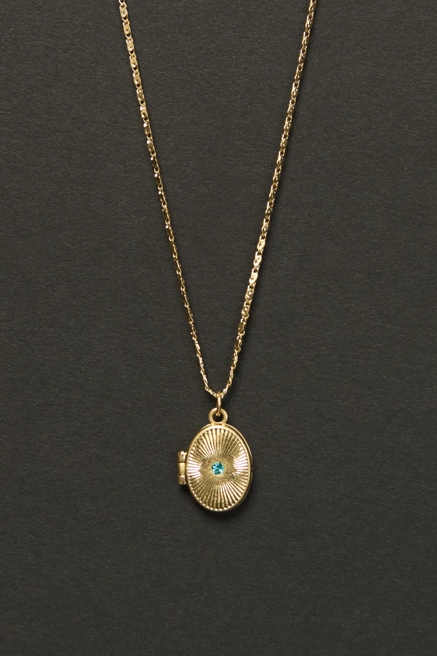 FLOWER LOCKET NECKLACE, image 1