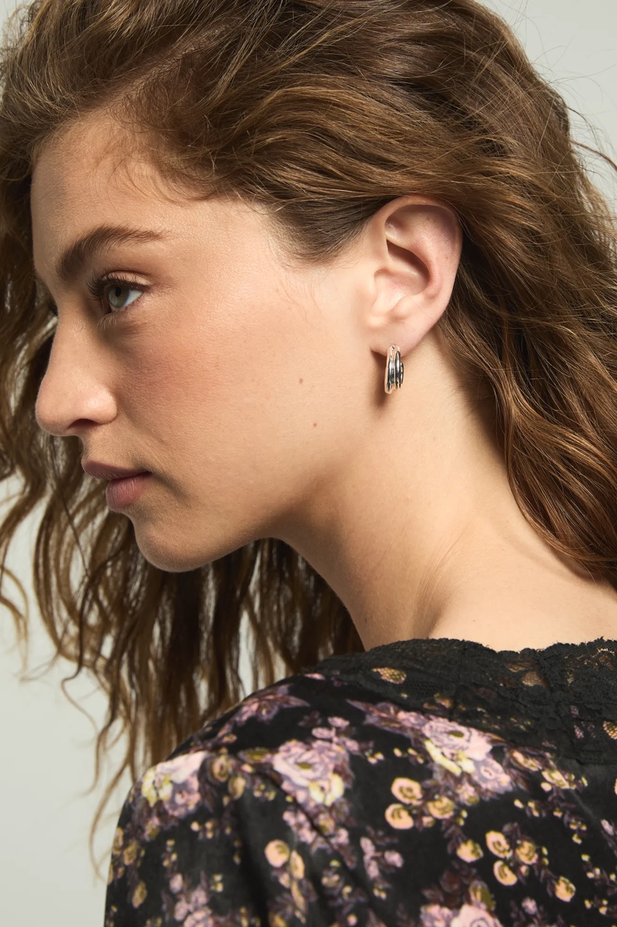 Flower Stud and Hoop Set, image 2