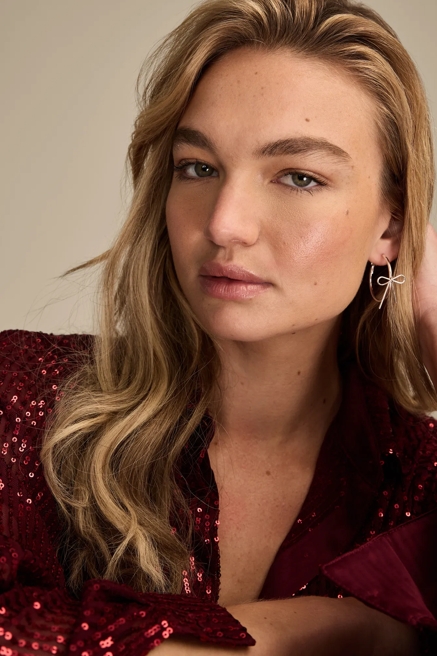 Knotted Hoop Earrings, image 1