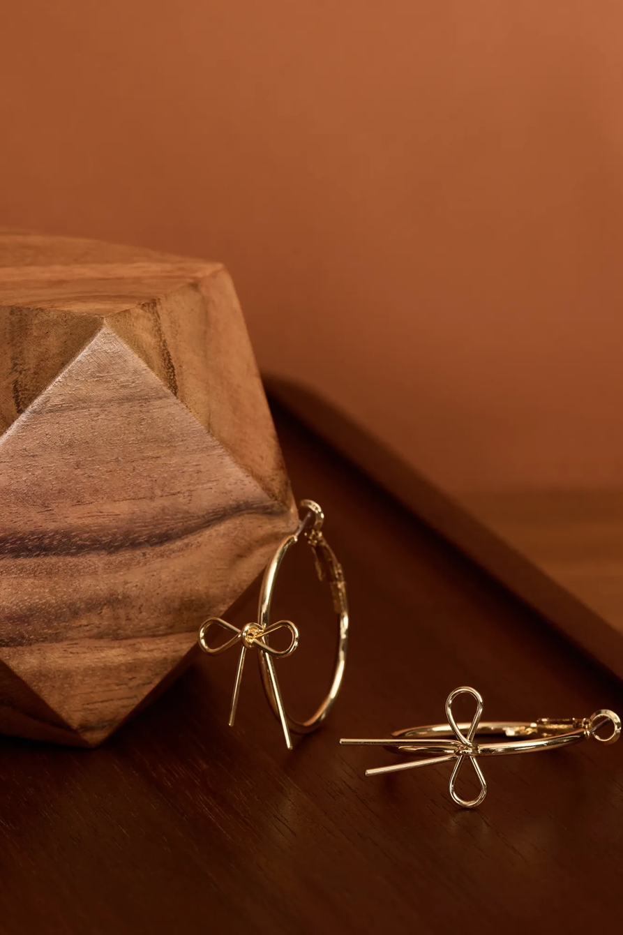 Knotted Hoop Earrings, image 2