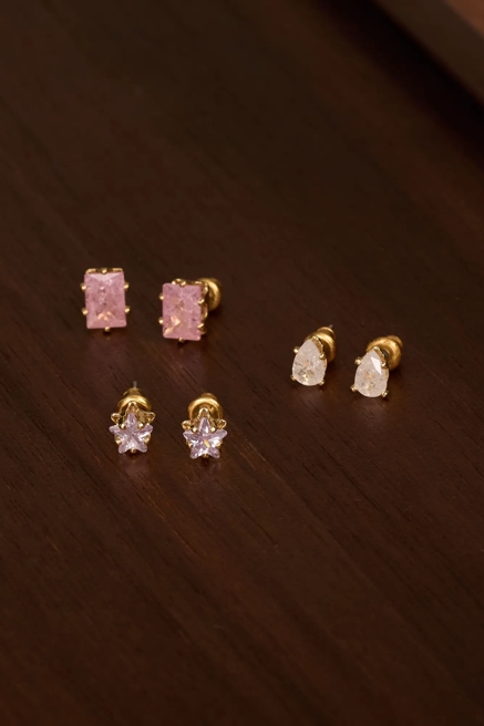 Colorful Crystal Stud Set, image 1