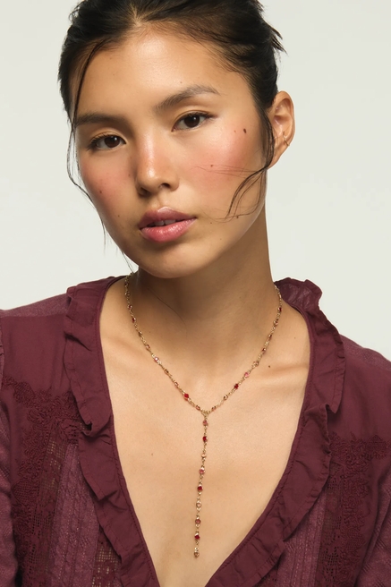 Stone Lariat Necklace, image 1