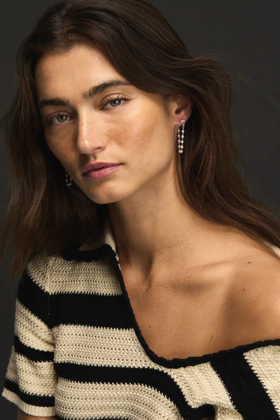 Drop Chain and Round Hoop Set, image 2