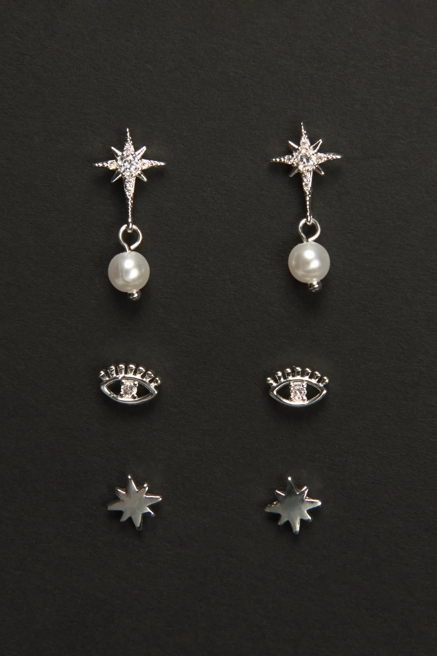 Celstial Stud and Drop Earrings, image 2