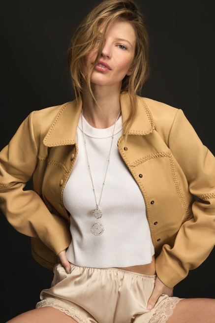 Double Circle Pendant Necklace, image 1