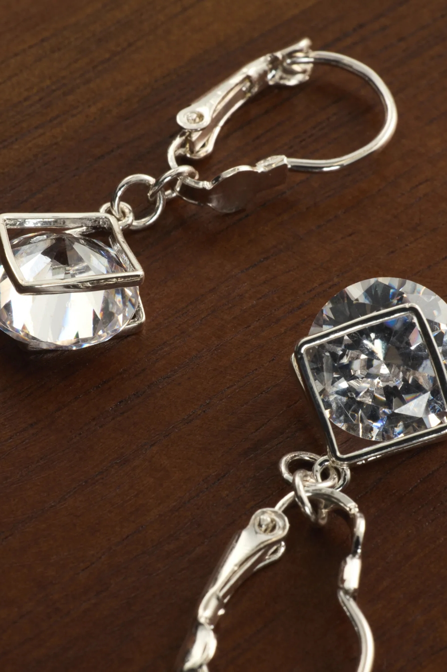 Drop Crystal Earrings, image 2