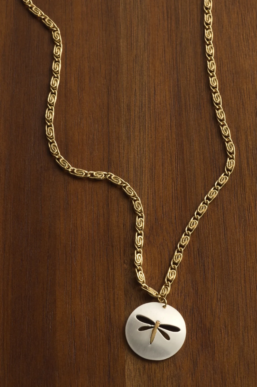 Figaro Round Pendant Necklace, image 2