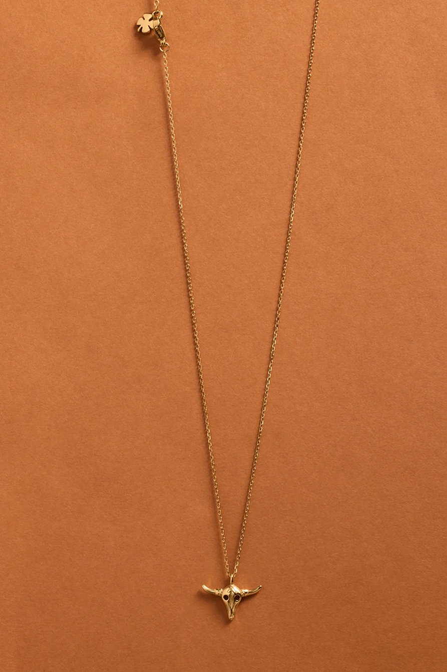 BULL HORN PENDANT NECKLACE, image 2
