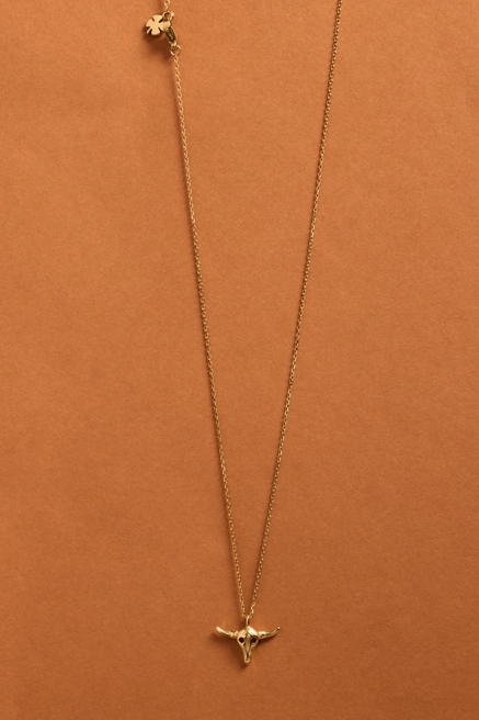 BULL HORN PENDANT NECKLACE, image 2