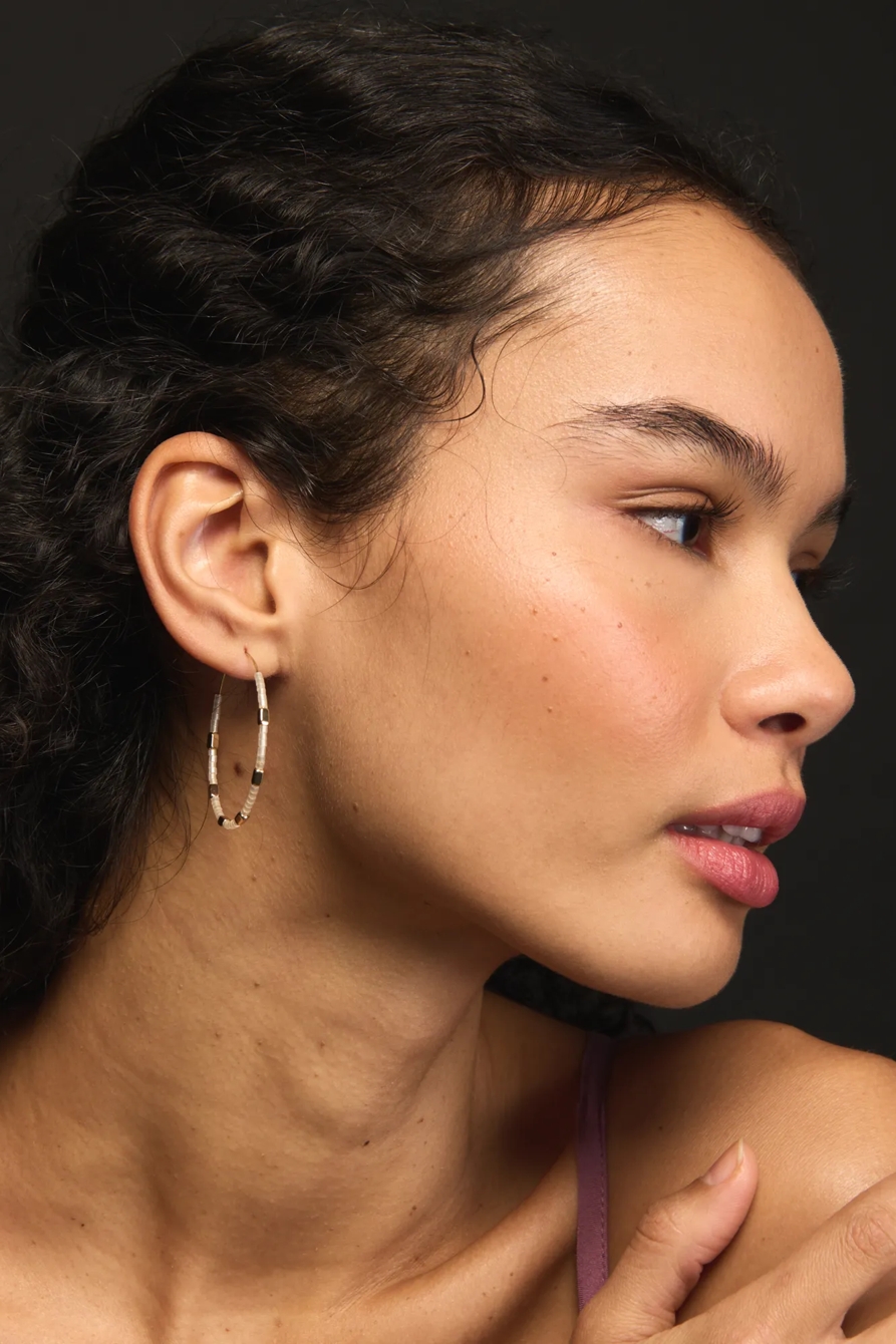 Beaded Hoop Earring Set, image 2