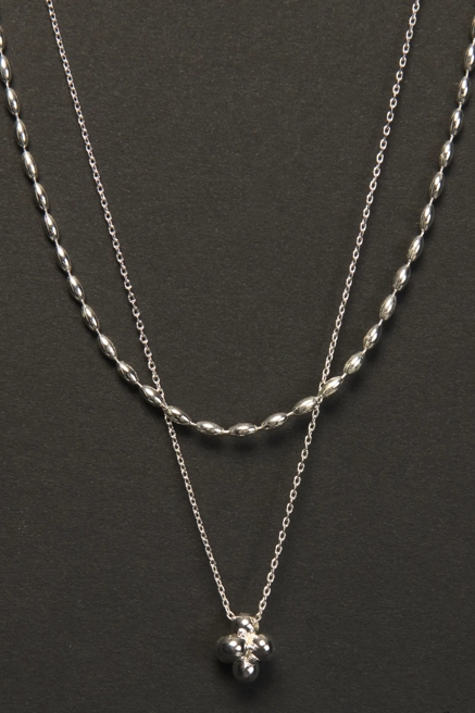 Double Chain Layered Necklace Set, image 1