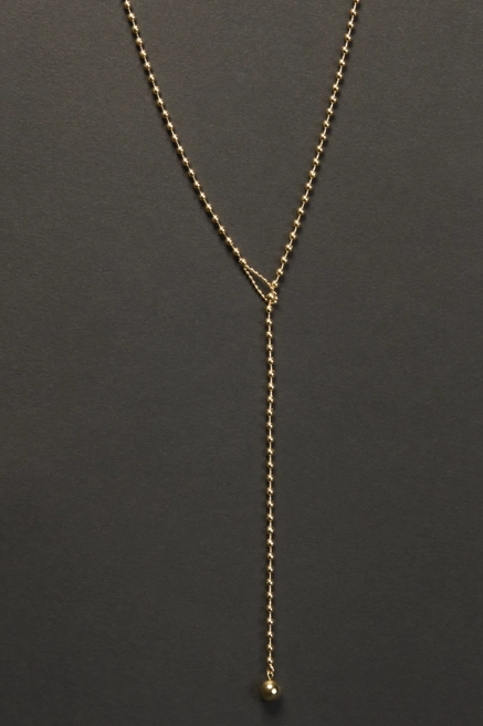 Ball Charm Lariat Necklace, image 1