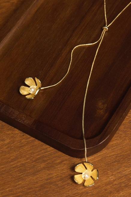 Flower Lariat  Necklace, image 1