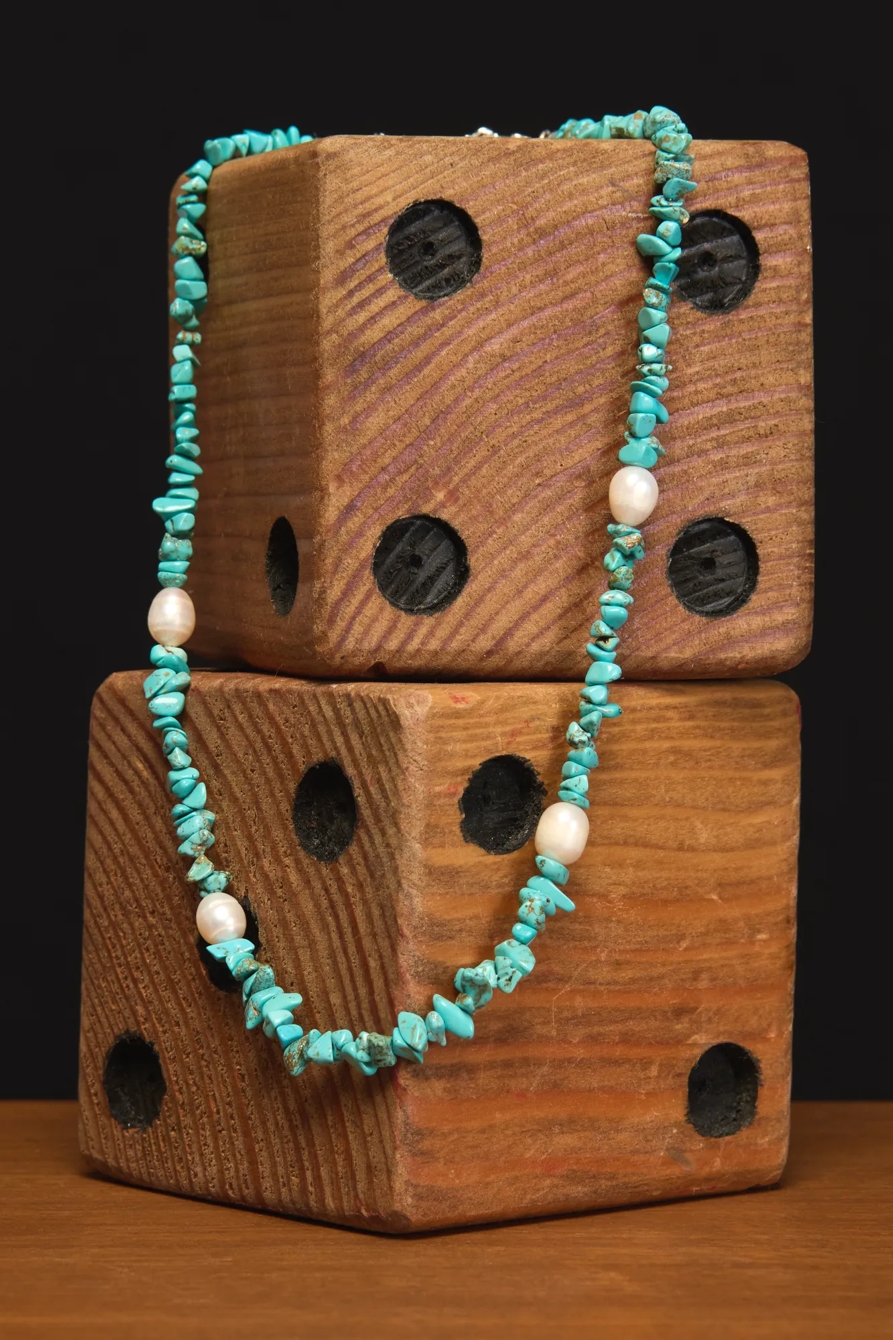 Turquoise Beaded Necklace, image 2