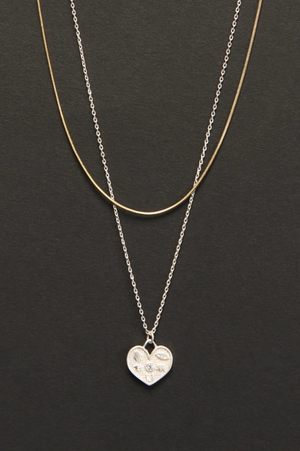 Layered Chain Necklace, image 1