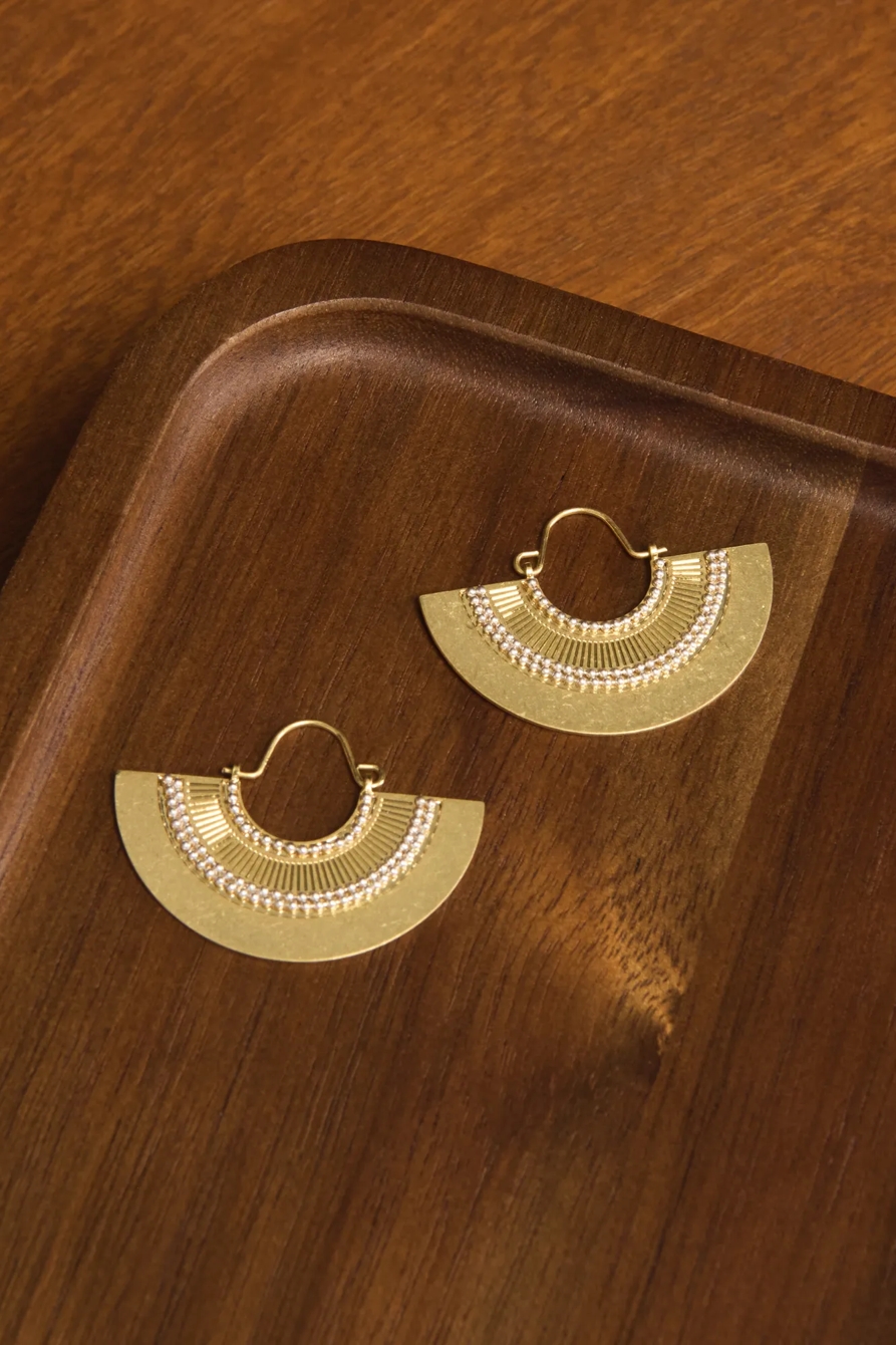 Boho Half Moon Earrings, image 2