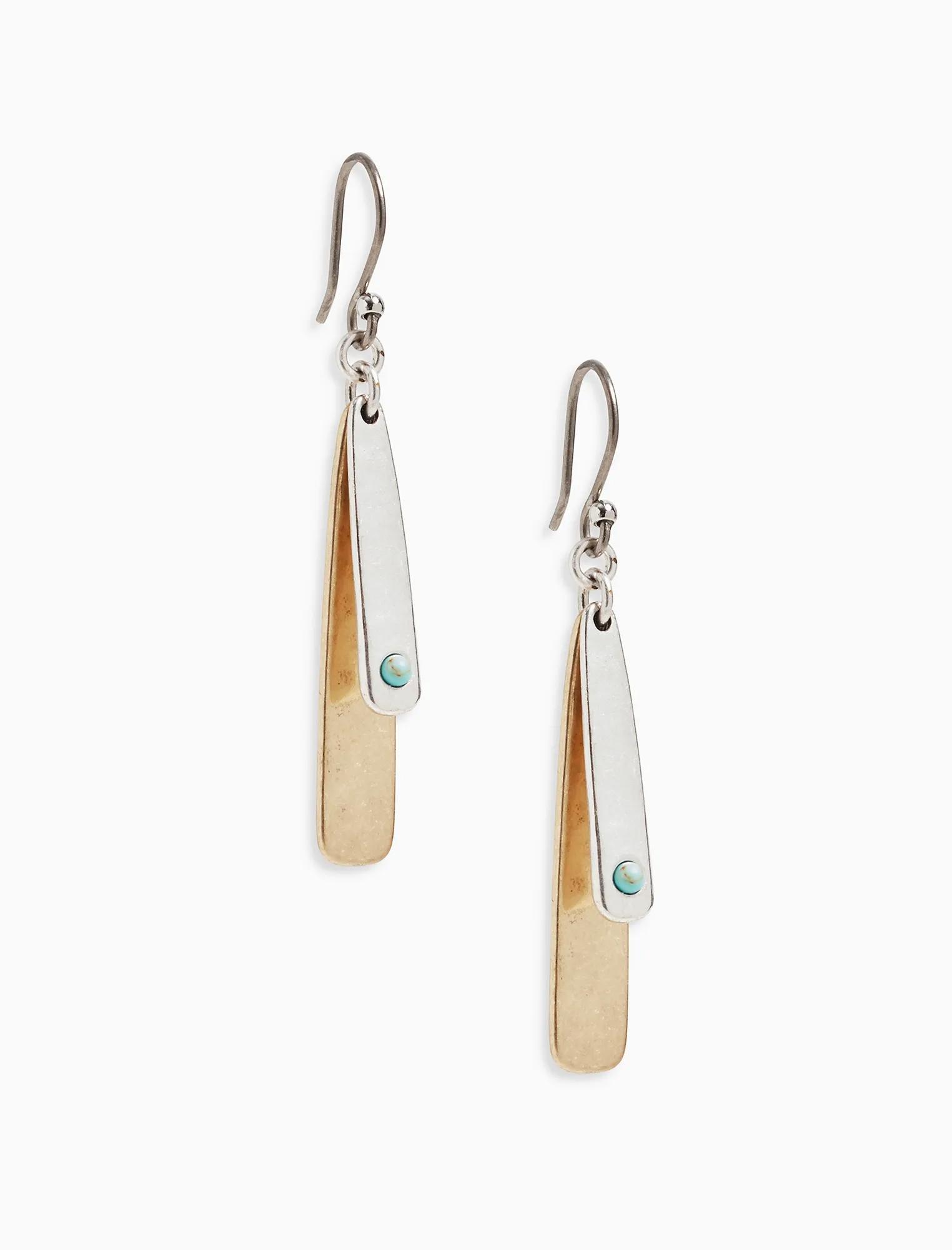 PADDLE TURQUOISE EARRING, image 1