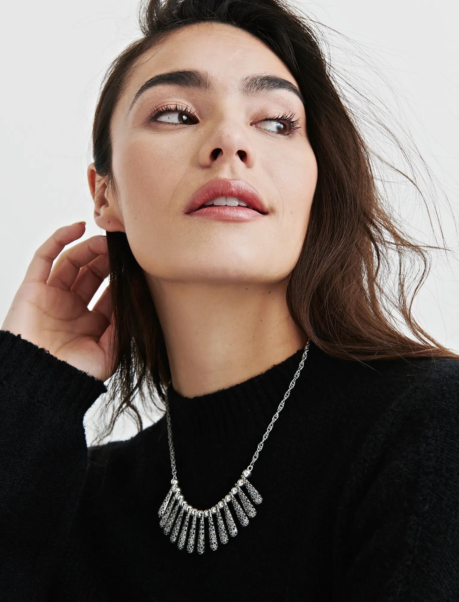 PAVE SPIKE COLLAR NECKLACE, image 2