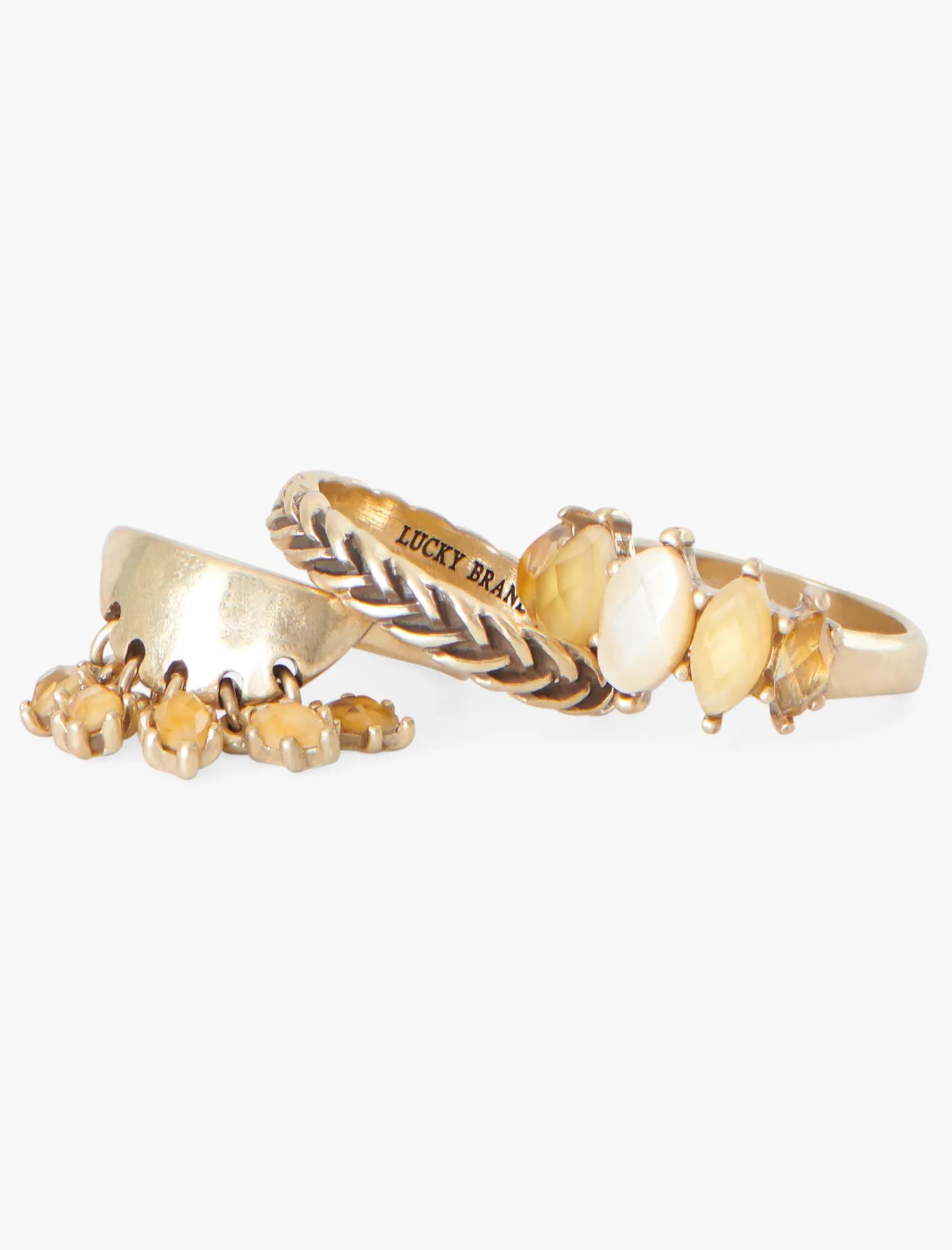CITRINE RING STACK, image 1