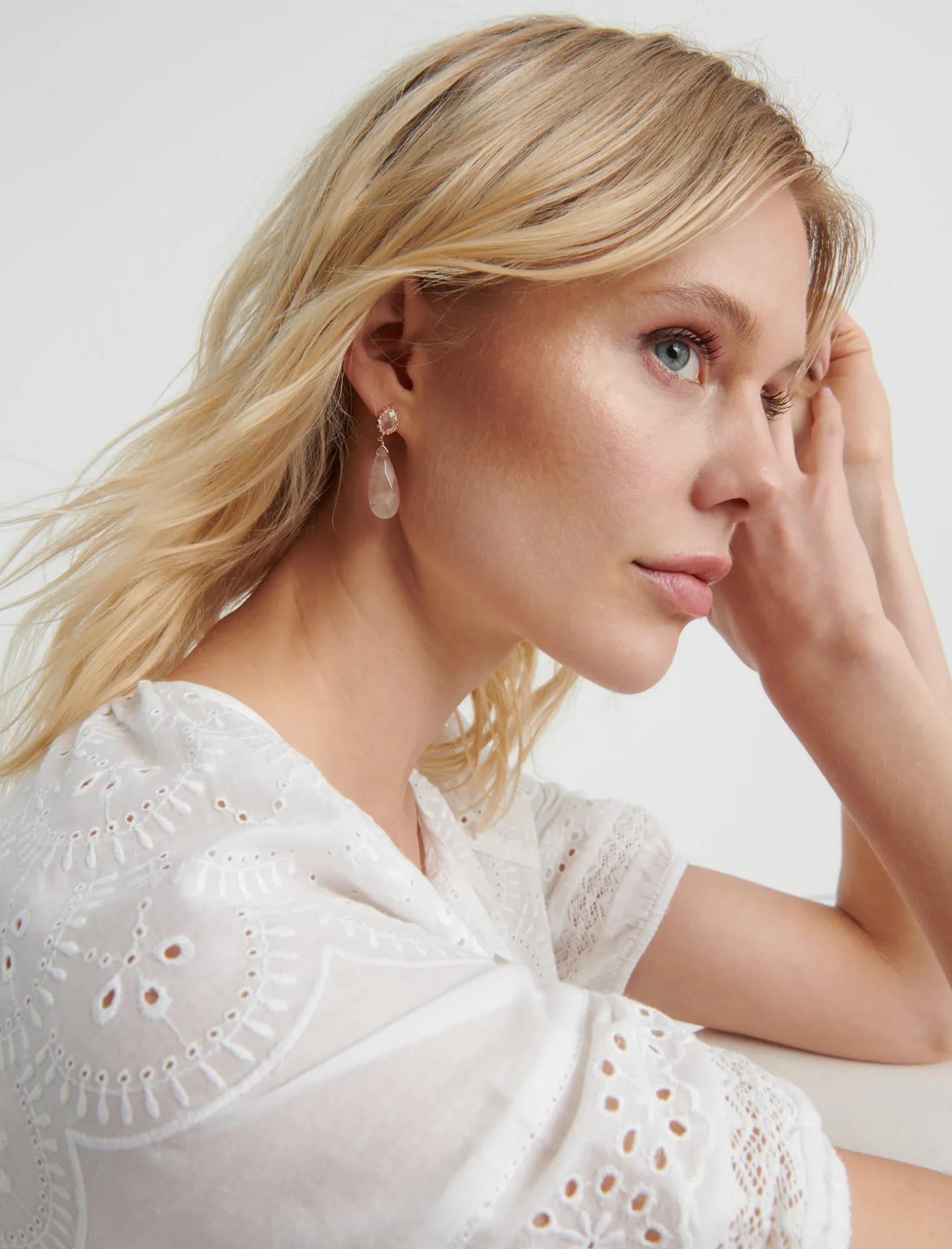 PINK DROP EARRINGS, image 2