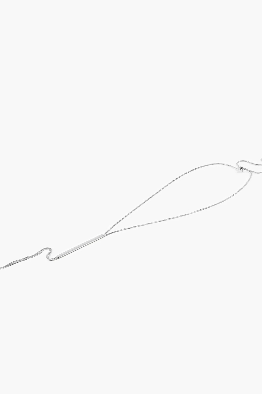 MODERN SILVER Y NECKLACE, image 2