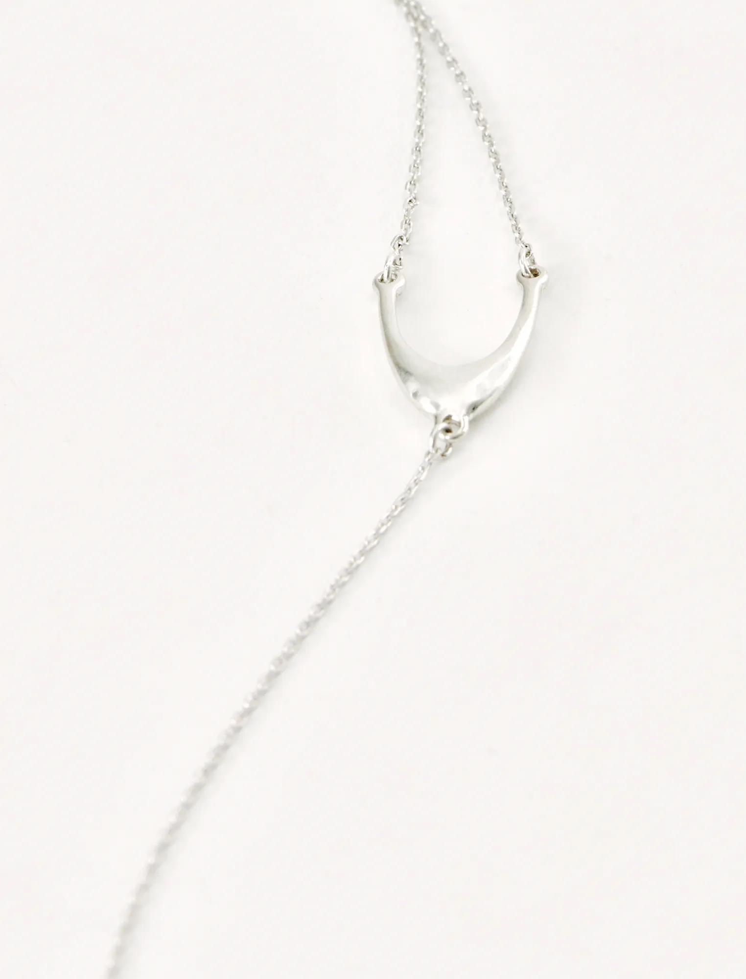SILVER TASSLE Y NECKLACE, image 3
